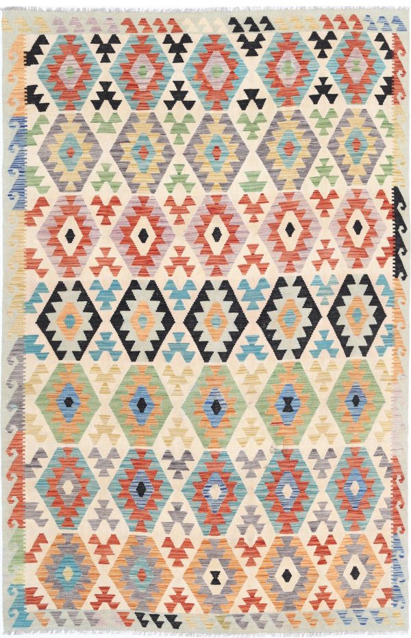 Kilim 6’ 6″ x 9’ 10” - No. AV68780