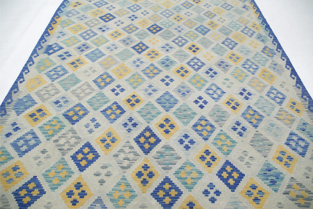 Kilim 7’ 11” x 11’ 3″ - No. AV42106 - ALRUG Rug Store