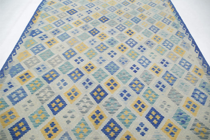 Kilim 7’ 11” x 11’ 3″ - No. AV42106 - ALRUG Rug Store