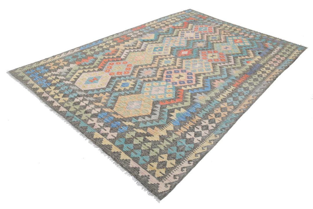 Kilim 6’ 4″ x 9’ 8″ - No. AV73045 - ALRUG Rug Store