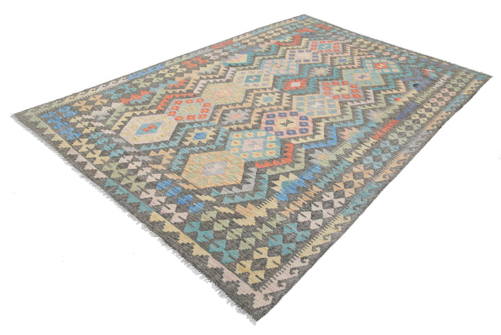 Kilim 6’ 4″ x 9’ 8″ - No. AV73045 - ALRUG Rug Store