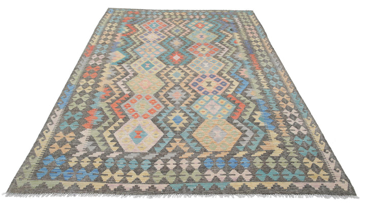 Kilim 6’ 4″ x 9’ 8″ - No. AV73045 - ALRUG Rug Store