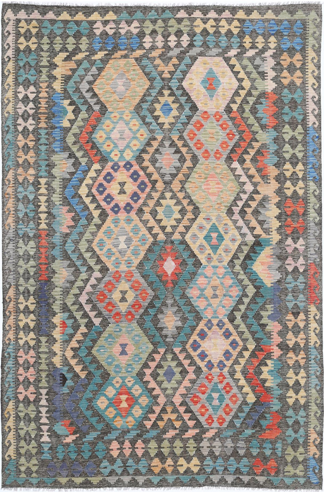Kilim 6’ 4″ x 9’ 8″ - No. AV73045 - ALRUG Rug Store