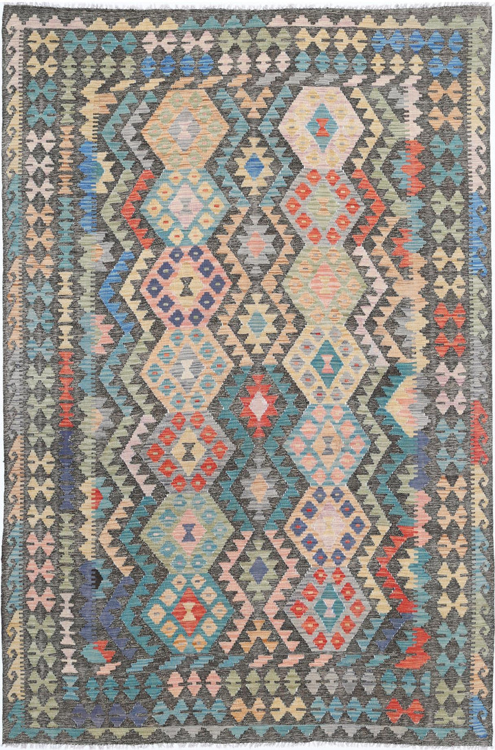 Kilim 6’ 4″ x 9’ 8″ - No. AV73045 - ALRUG Rug Store