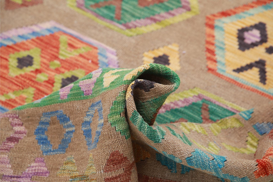 Kilim 6’ 4″ x 9’ 9″ - No. AV60055 - ALRUG Rug Store