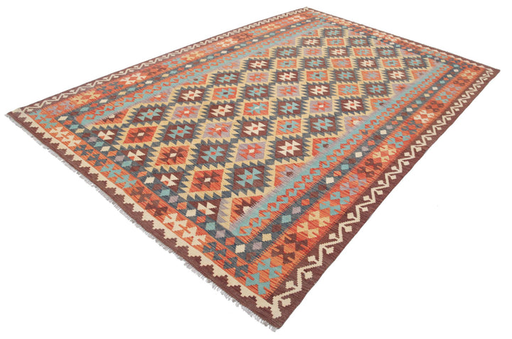 Kilim 6’ 7″ x 9’ 9″ - No. AV77840 - ALRUG Rug Store