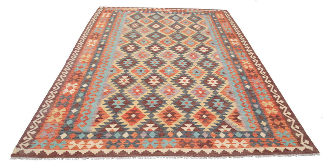 Kilim 6’ 7″ x 9’ 9″ - No. AV77840 - ALRUG Rug Store