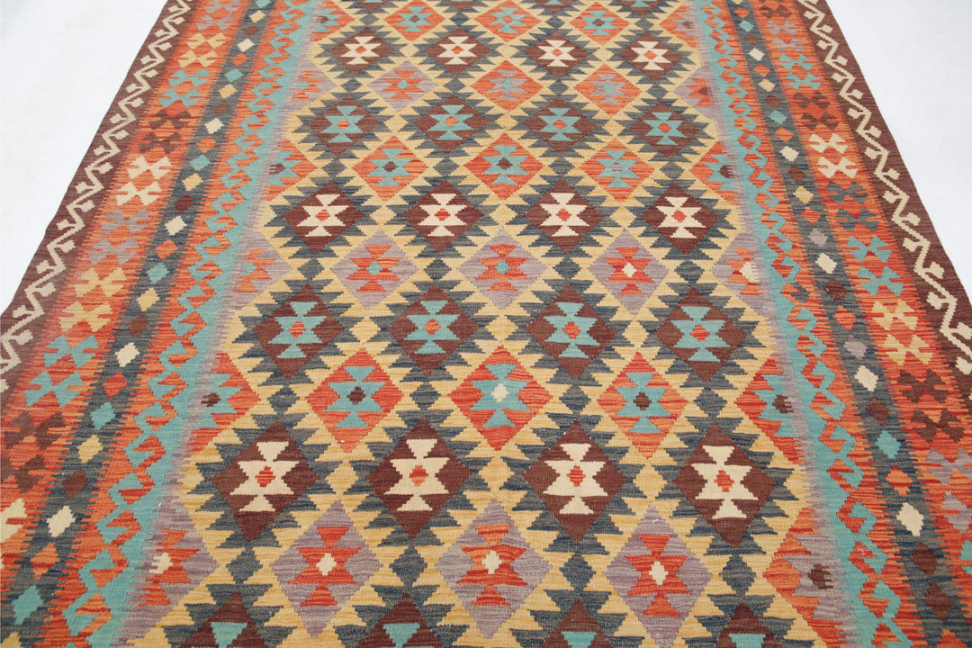 Kilim 6’ 7″ x 9’ 9″ - No. AV77840 - ALRUG Rug Store