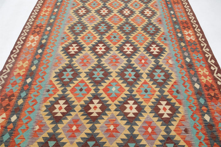 Kilim 6’ 7″ x 9’ 9″ - No. AV77840 - ALRUG Rug Store