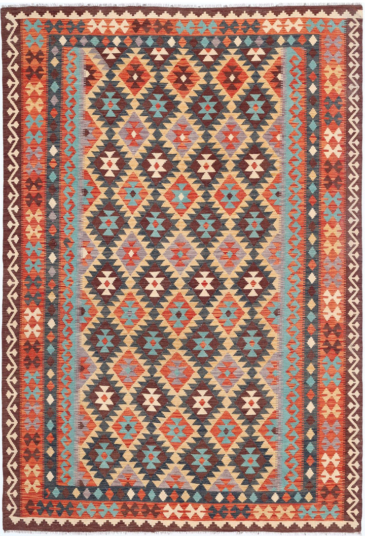Kilim 6’ 7″ x 9’ 9″ - No. AV77840 - ALRUG Rug Store