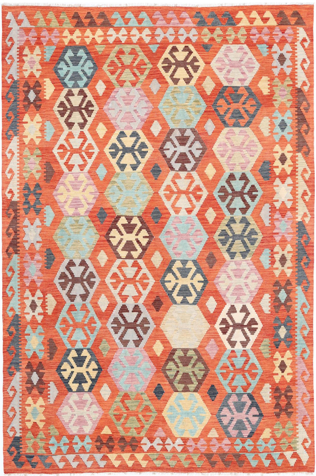 Kilim 6’ 6″ x 9’ 8″ - No. AV62029 - ALRUG Rug Store