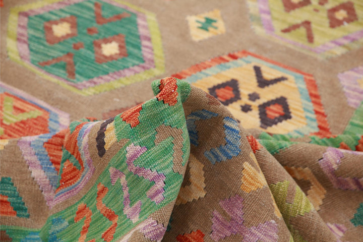 Kilim 6’ 6″ x 9’ 8″ - No. AV97090 - ALRUG Rug Store