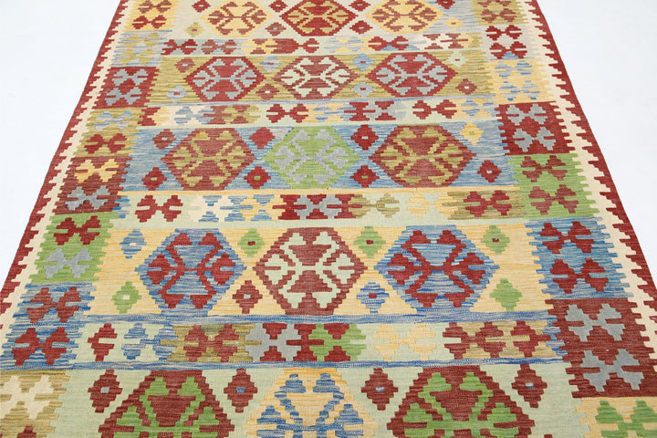 Kilim 5’ 8″ x 7’ 9″ - No. AV86573 - ALRUG Rug Store