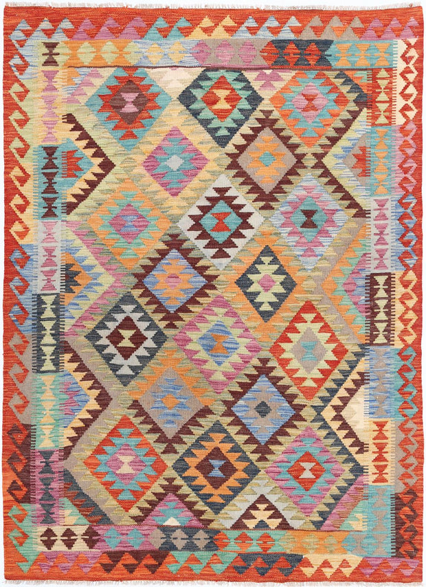 Kilim 4’ 9″ x 6’ 6″ - No. AV72491 - ALRUG Rug Store