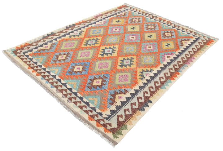 Kilim 5’ 1″ x 6’ 9″ - No. AV88919 - ALRUG Rug Store