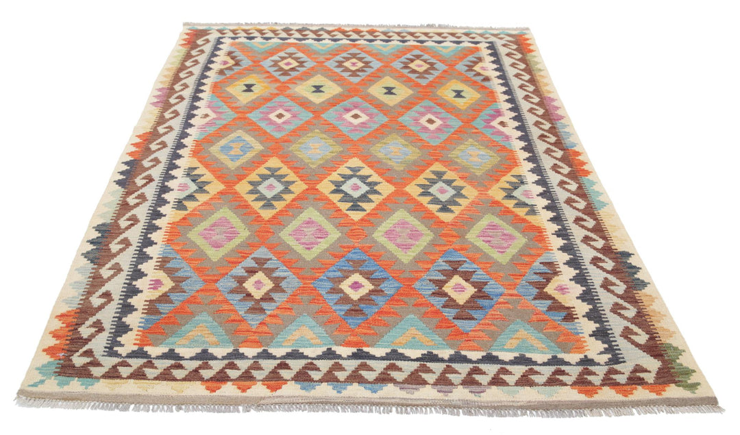Kilim 5’ 1″ x 6’ 9″ - No. AV88919 - ALRUG Rug Store