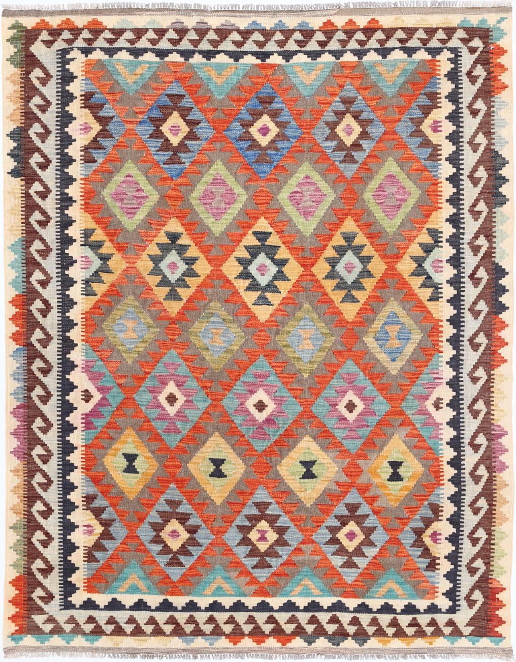 Kilim 5’ 1″ x 6’ 9″ - No. AV88919 - ALRUG Rug Store