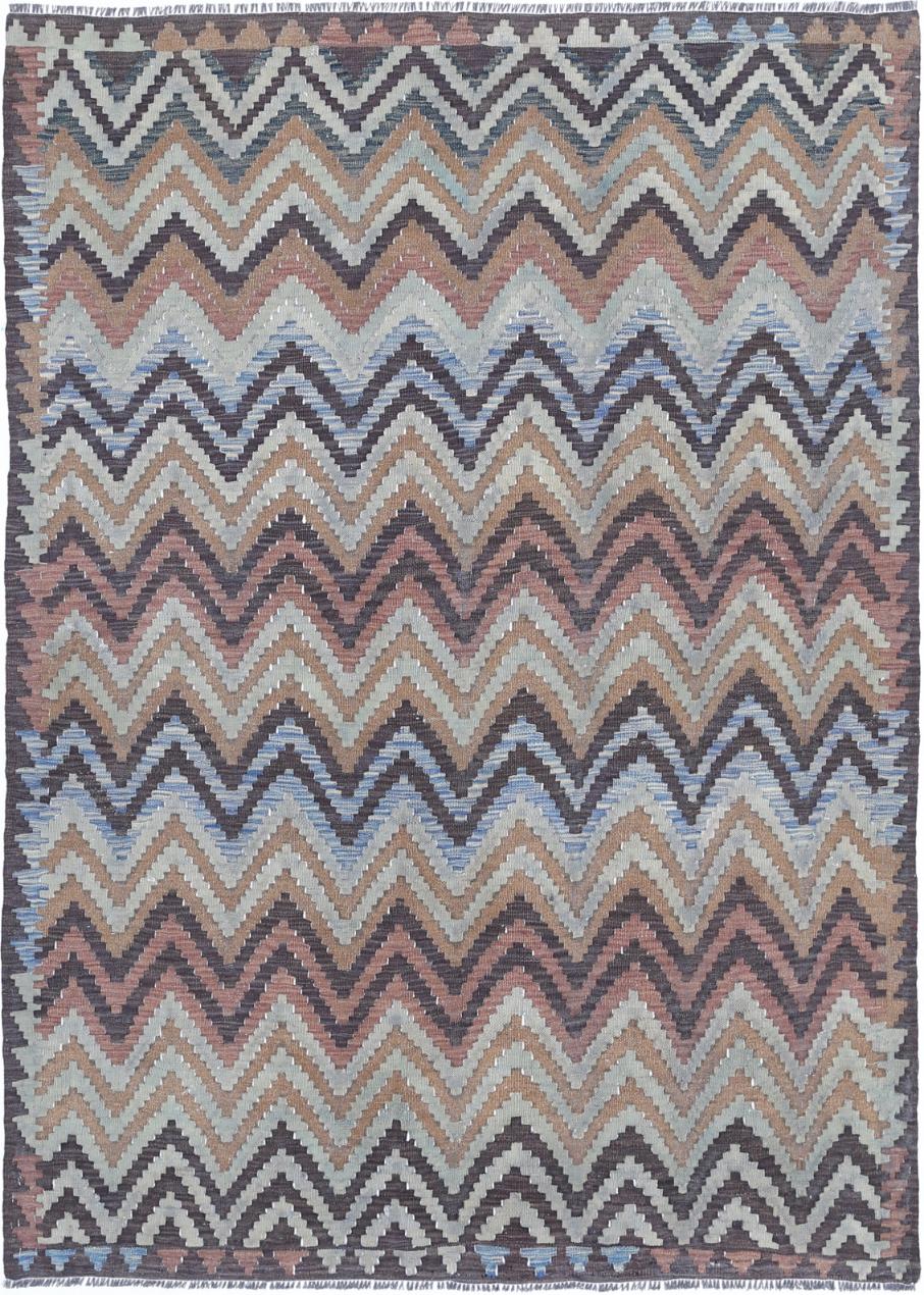 Kilim 4’ 8″ x 6’ 6″ - No. AV68543 - ALRUG Rug Store
