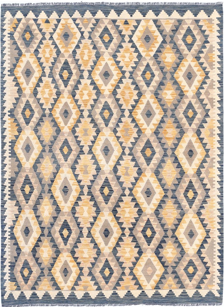 Kilim 4’ 10” x 6’ 8″ - No. AV27952 - ALRUG Rug Store