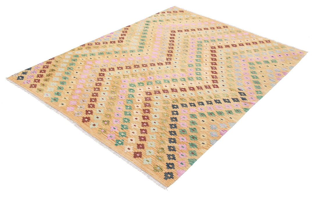 Kilim 4’ 10” x 6’ 4″ - No. AV95365 - ALRUG Rug Store