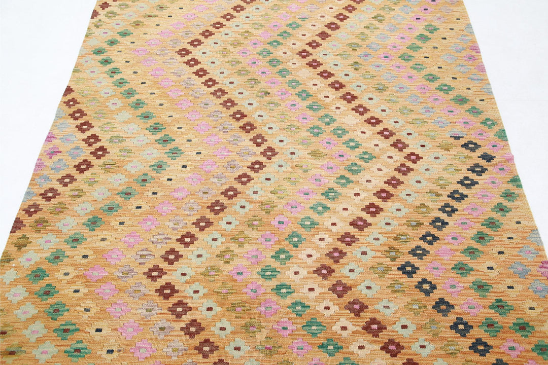 Kilim 4’ 10” x 6’ 4″ - No. AV95365 - ALRUG Rug Store