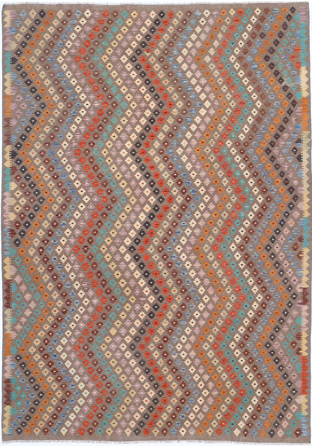 Kilim 7’ 11” x 11’ 2″ - No. AV66066 - ALRUG Rug Store