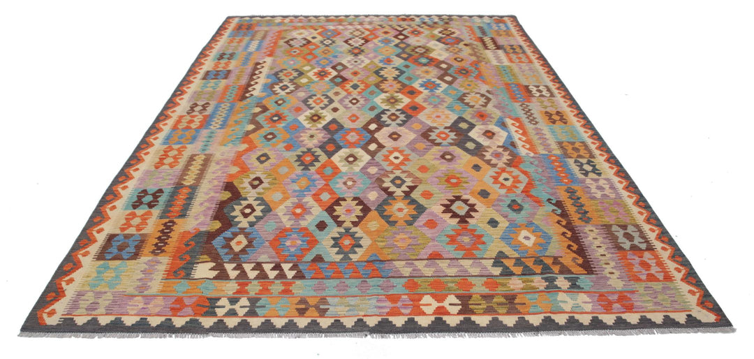 Kilim 8’ 0″ x 11’ 0″ - No. AV54014 - ALRUG Rug Store
