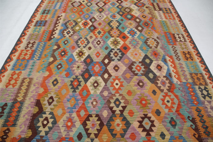 Kilim 8’ 0″ x 11’ 0″ - No. AV54014 - ALRUG Rug Store