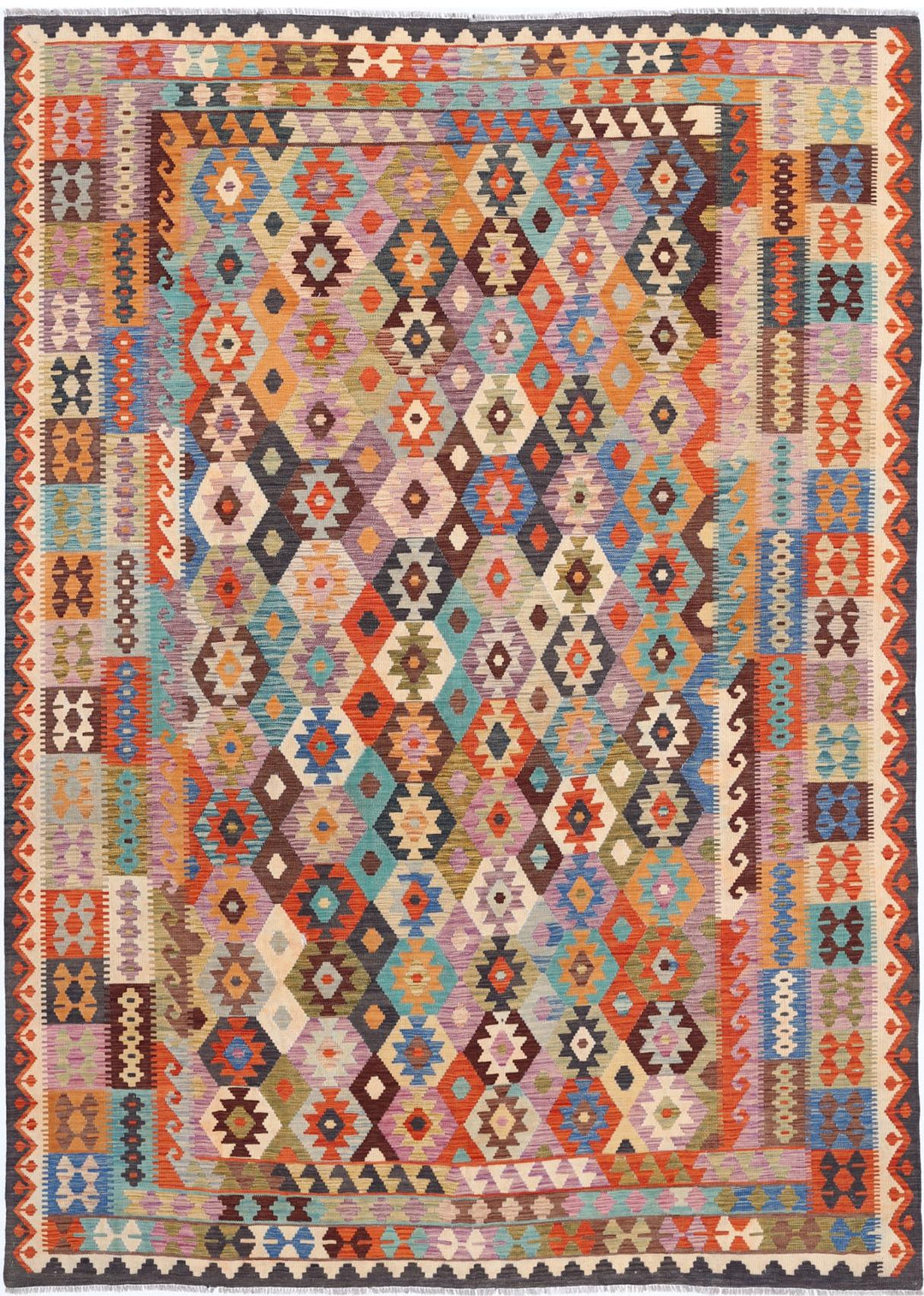 Kilim 8’ 0″ x 11’ 0″ - No. AV54014 - ALRUG Rug Store