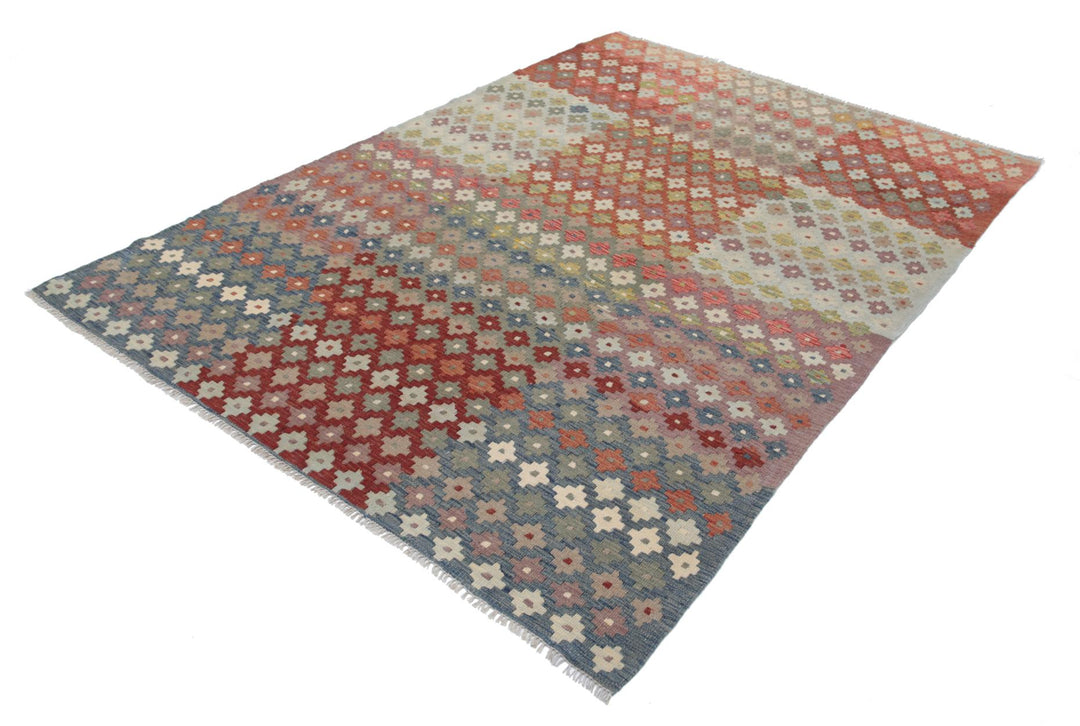 Kilim 5’ 6″ x 7’ 10” - No. AV31881 - ALRUG Rug Store