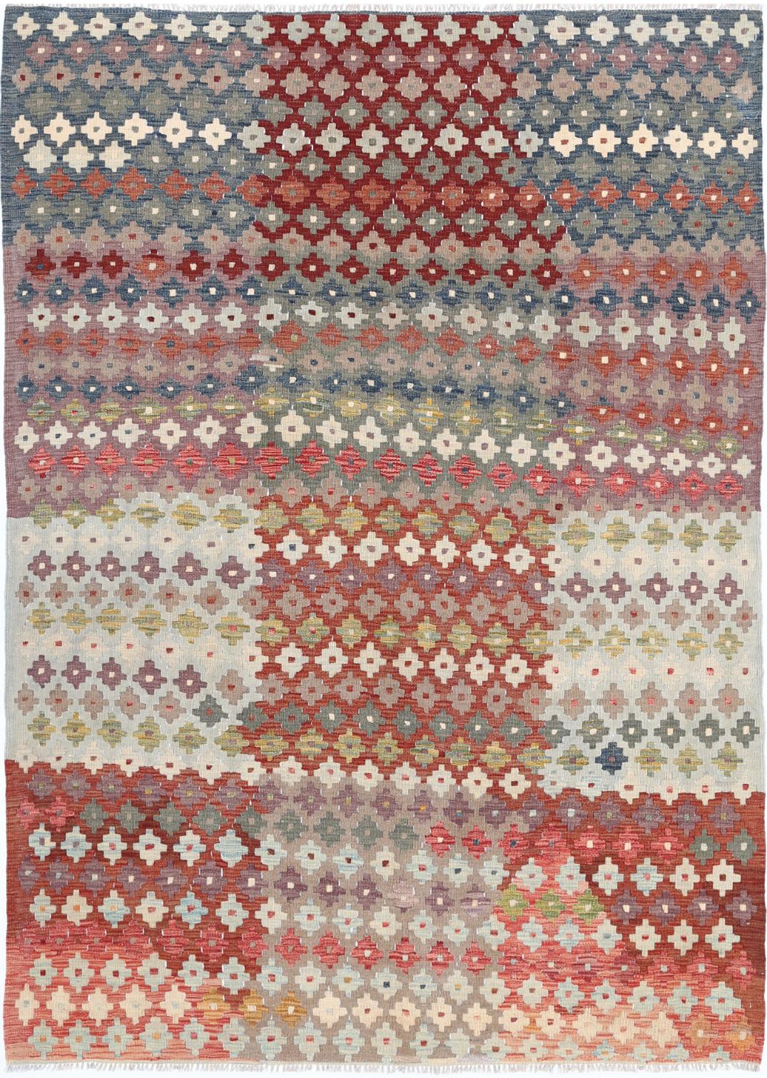 Kilim 5’ 6″ x 7’ 10” - No. AV31881 - ALRUG Rug Store