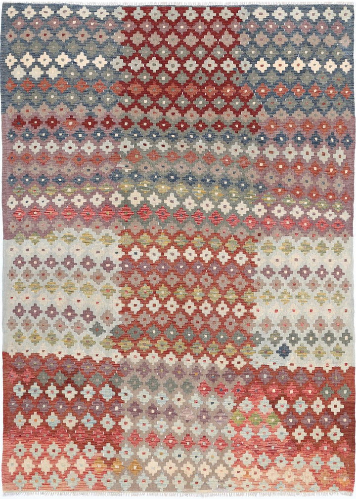 Kilim 5’ 6″ x 7’ 10” - No. AV31881 - ALRUG Rug Store