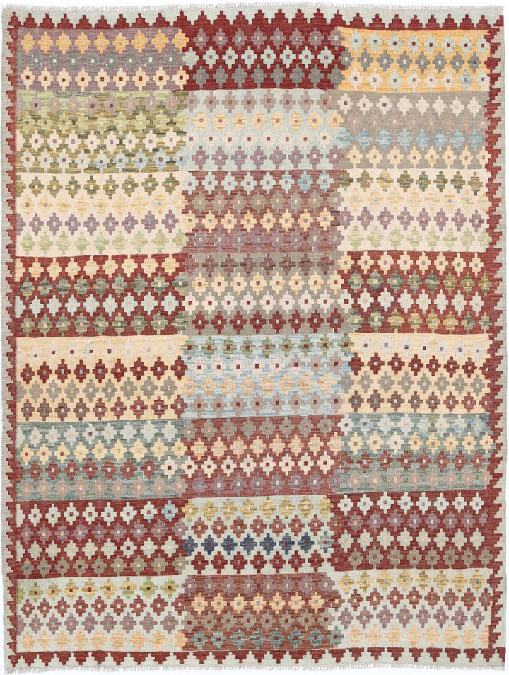 Kilim 5’ 8″ x 7’ 8″ - No. AV36385 - ALRUG Rug Store