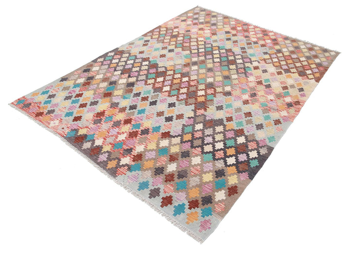 Kilim 5’ 6″ x 7’ 8″ - No. AV28737 - ALRUG Rug Store