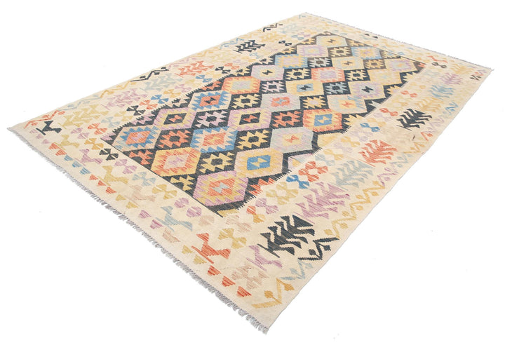 Kilim 6’ 4″ x 9’ 6″ - No. AV63159 - ALRUG Rug Store