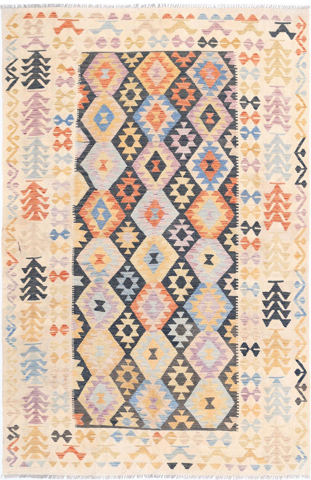 Kilim 6’ 4″ x 9’ 6″ - No. AV63159 - ALRUG Rug Store