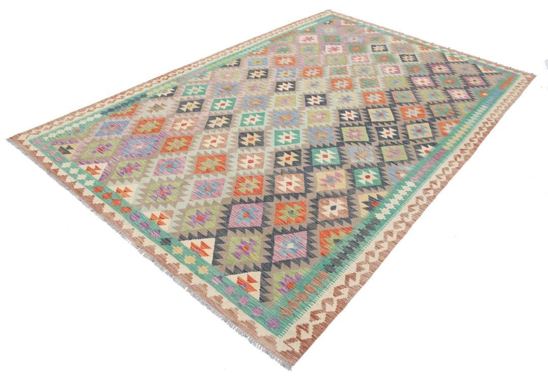 Kilim 6’ 5″ x 9’ 10” - No. AV33776 - ALRUG Rug Store