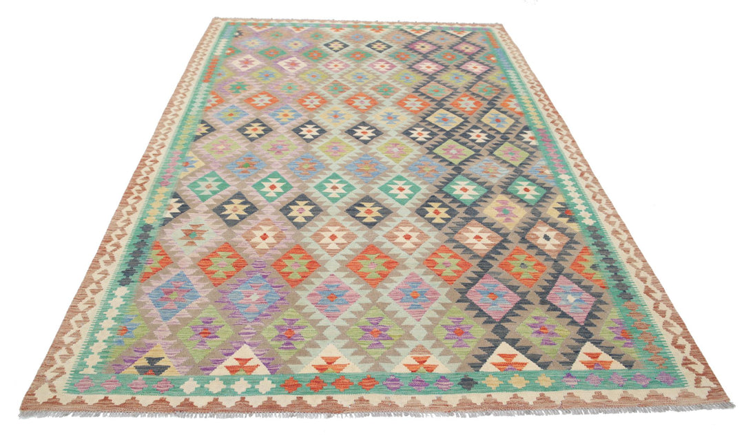 Kilim 6’ 5″ x 9’ 10” - No. AV33776 - ALRUG Rug Store
