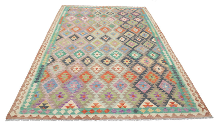 Kilim 6’ 5″ x 9’ 10” - No. AV33776 - ALRUG Rug Store