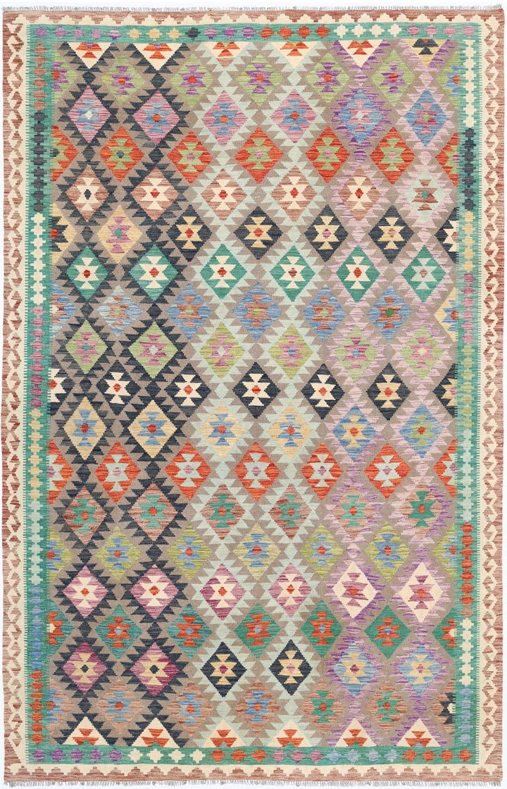 Kilim 6’ 5″ x 9’ 10” - No. AV33776 - ALRUG Rug Store
