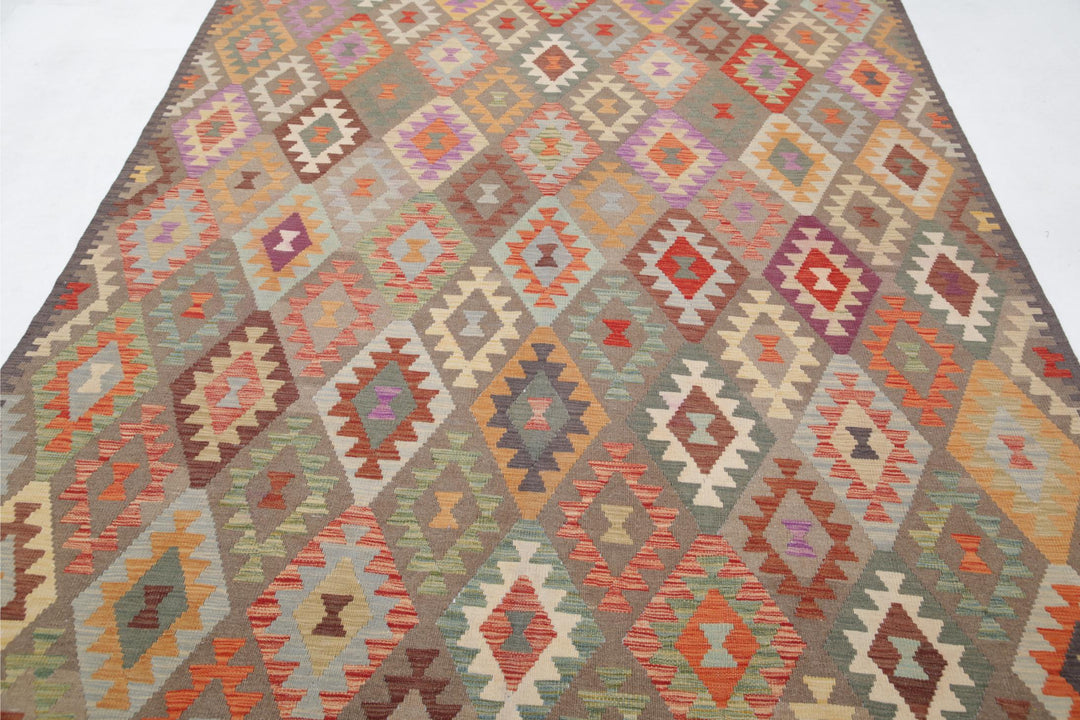 Kilim 6’ 6″ x 9’ 6″ - No. AV87262 - ALRUG Rug Store