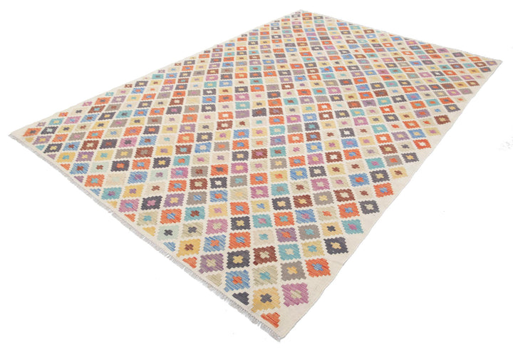 Kilim 6’ 6″ x 9’ 10” - No. AV29097 - ALRUG Rug Store