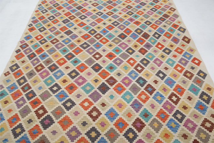 Kilim 6’ 6″ x 9’ 10” - No. AV29097 - ALRUG Rug Store