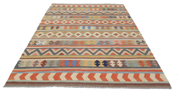 Kilim 6’ 5″ x 9’ 5″ - No. AV94530 - ALRUG Rug Store