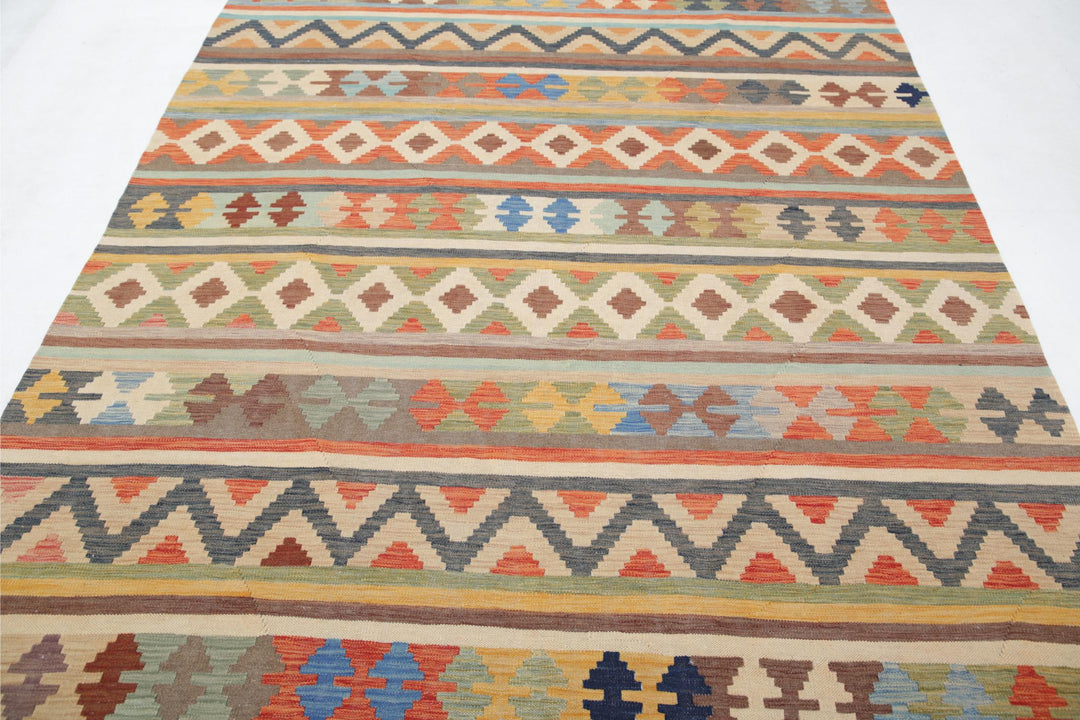 Kilim 6’ 5″ x 9’ 5″ - No. AV94530 - ALRUG Rug Store