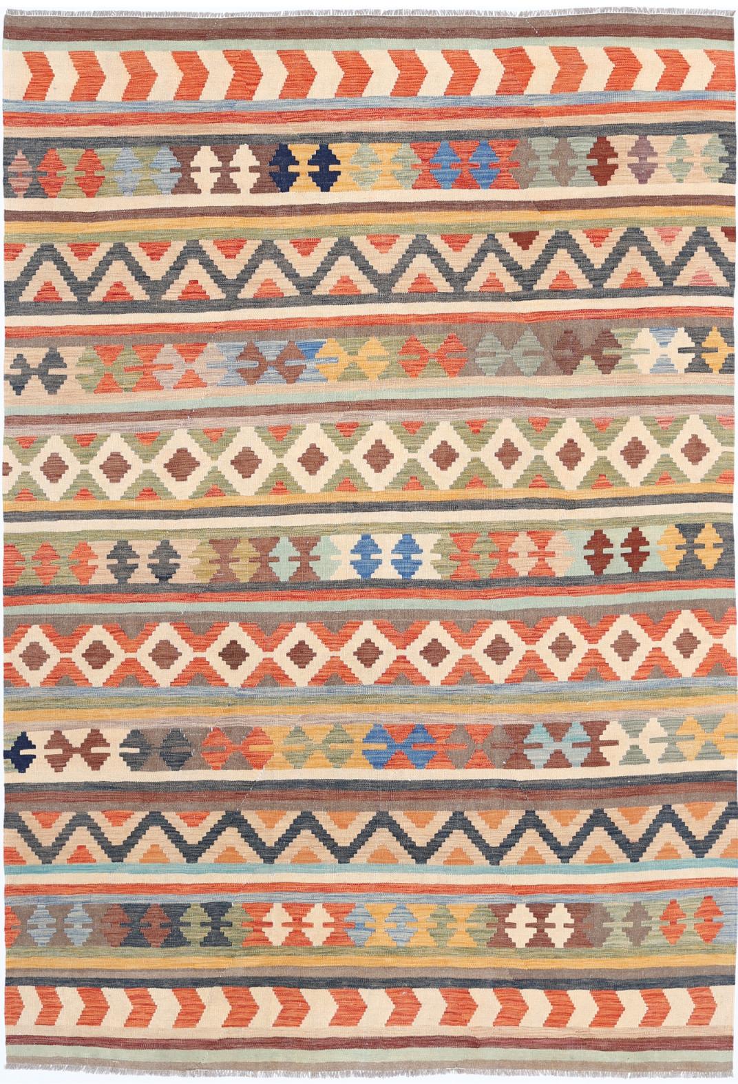 Kilim 6’ 5″ x 9’ 5″ - No. AV94530 - ALRUG Rug Store