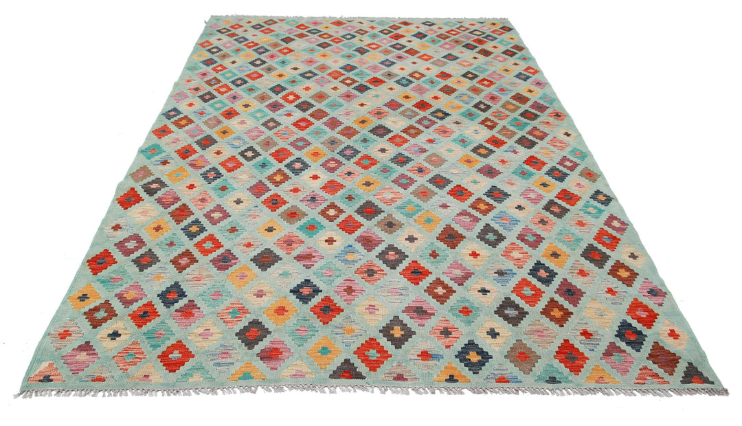 Kilim 6’ 5″ x 9’ 7″ - No. AV86080 - ALRUG Rug Store