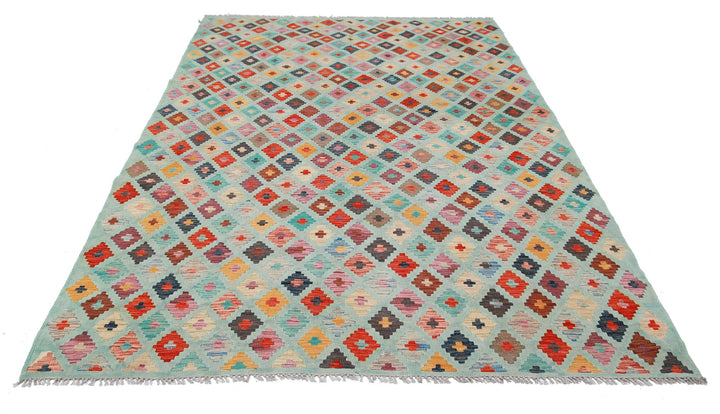 Kilim 6’ 5″ x 9’ 7″ - No. AV86080 - ALRUG Rug Store