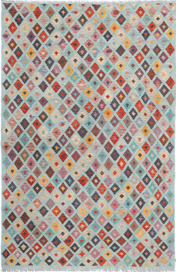 Kilim 6’ 5″ x 9’ 7″ - No. AV86080 - ALRUG Rug Store