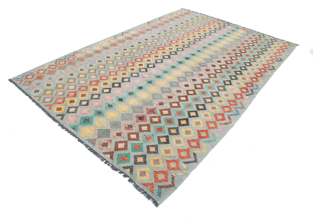 Kilim 6’ 4″ x 9’ 6″ - No. AV84206 - ALRUG Rug Store